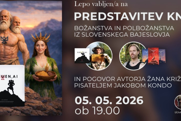 Predstavitev knjige o slovanskih božanstvih.